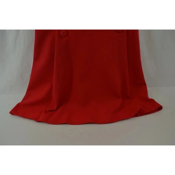 Vintage Red Polyester Shift Dress Fortrel Knit Dress with Button  Detail Tricot - Picture 4 of 10